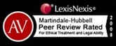 AV Peer Review Rated | 2008 | LexisNexis Martindale-Hubbell